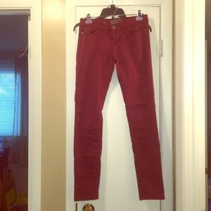 Maroon jeans